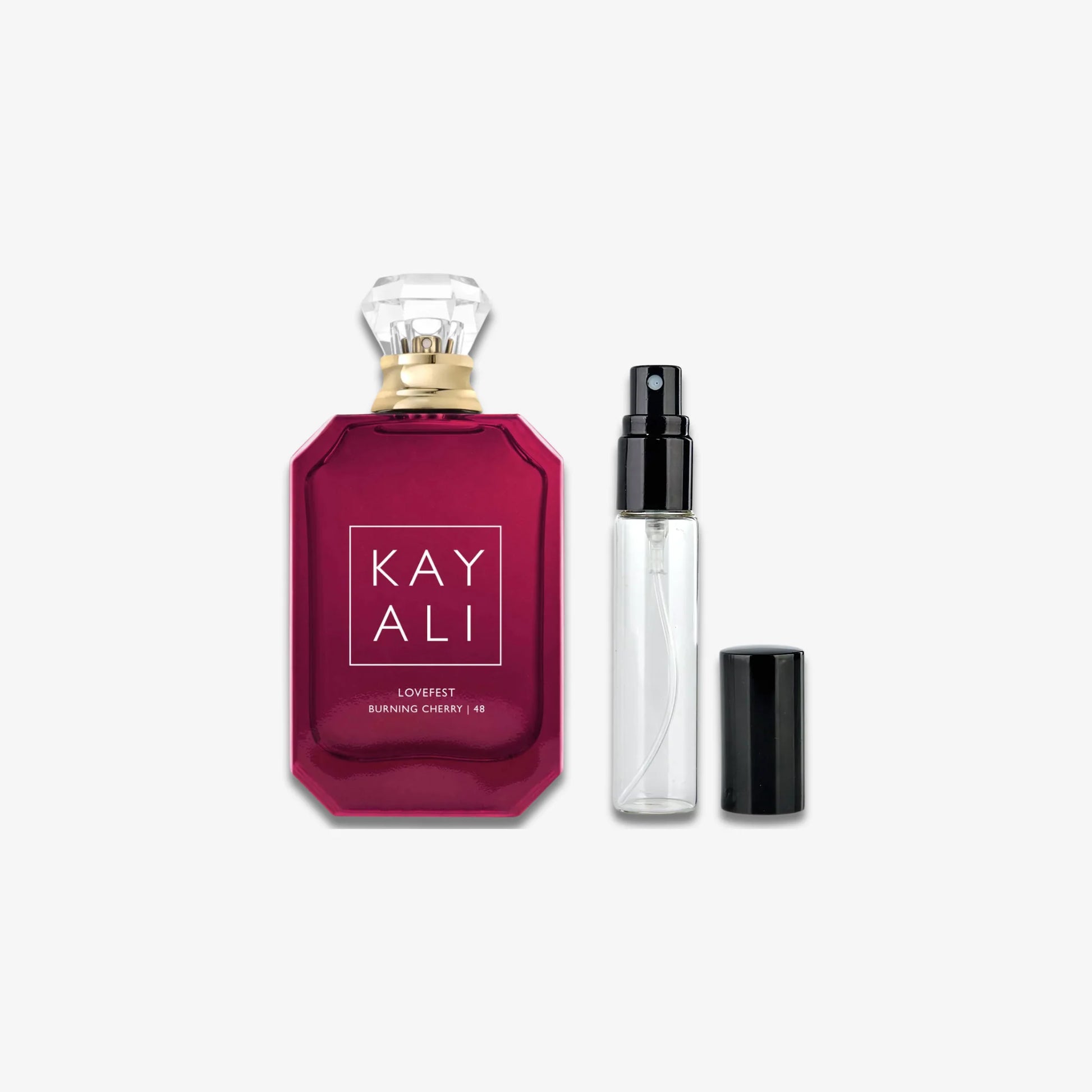 Kayali Lovefest Burning Cherry | 48 – 5ml and 10ml perfume decants in Pakistan