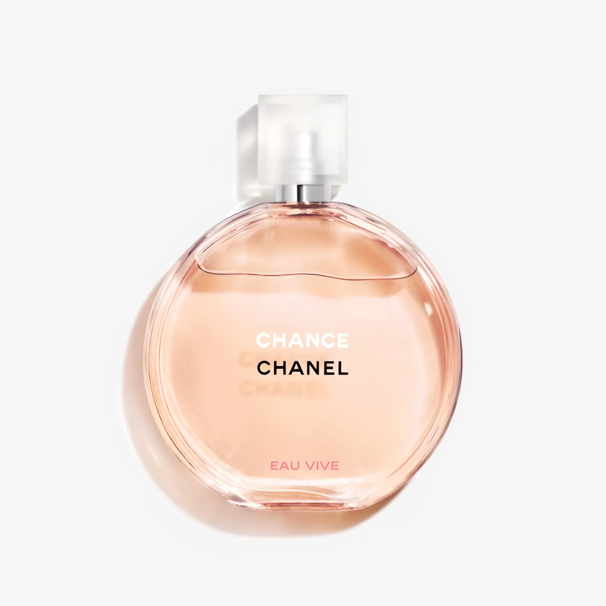 Chanel Chance Eau Vive in a sleek glass bottle, offering a refreshing floral scent for women.