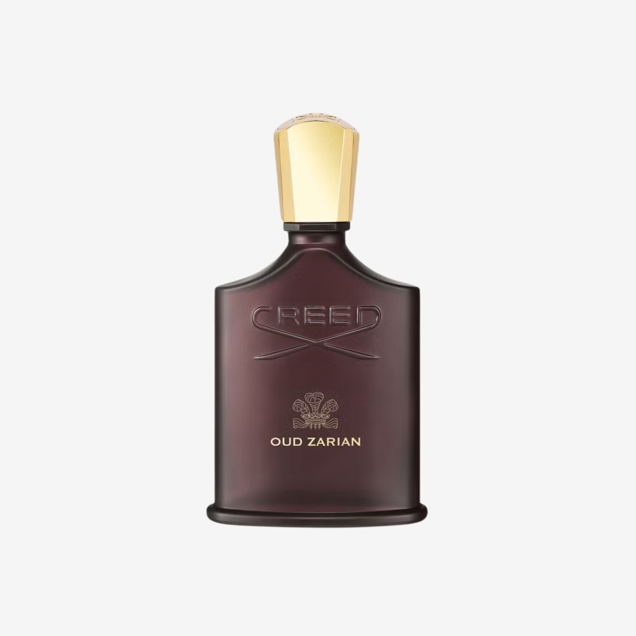 Creed Oud Zarian perfume bottle on a white background