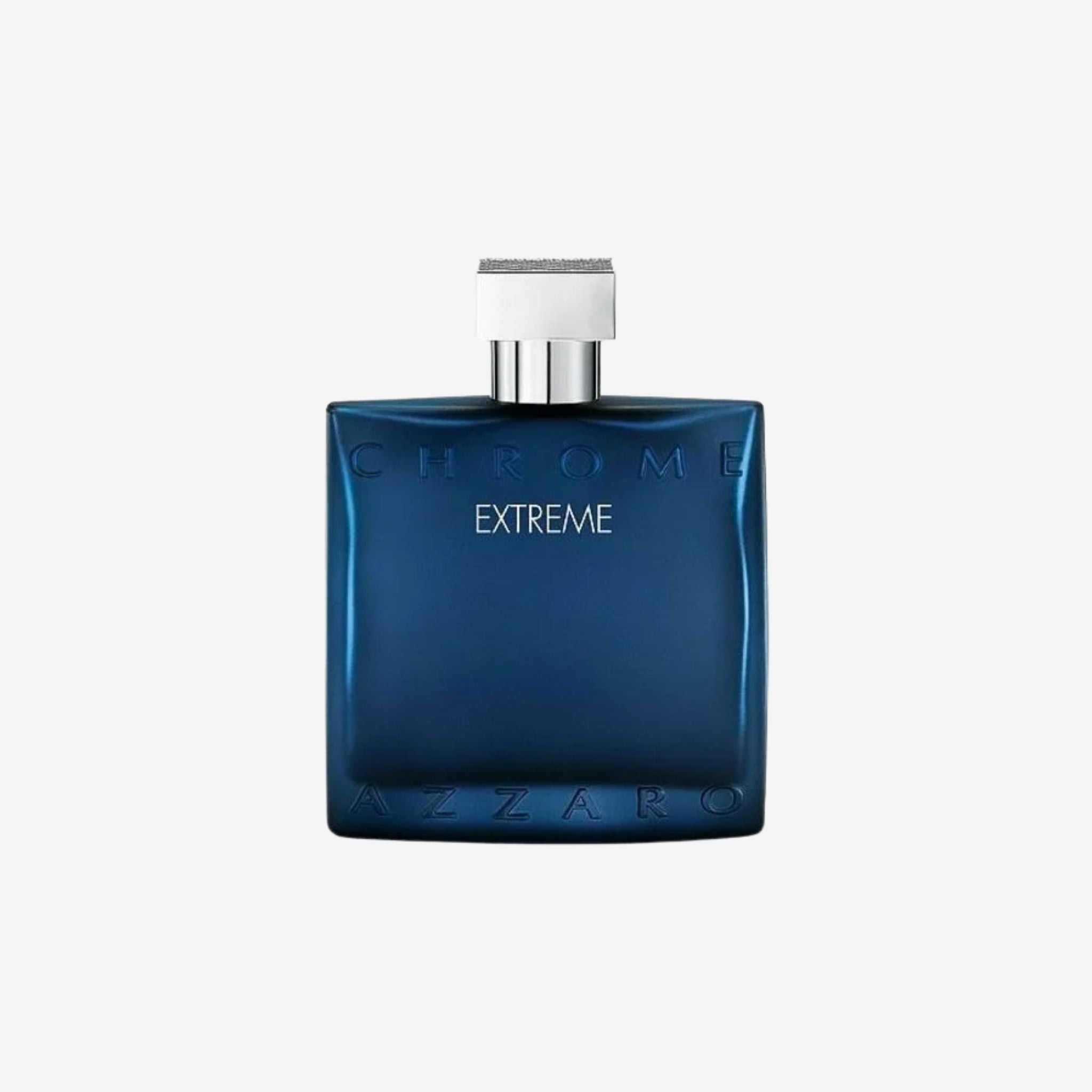 Azzaro Chrome Extreme Eau de Parfum deep blue bottle. Green mandarin, sea notes, and amber fragrance. Best long lasting original perfume for men price in Pakistan.