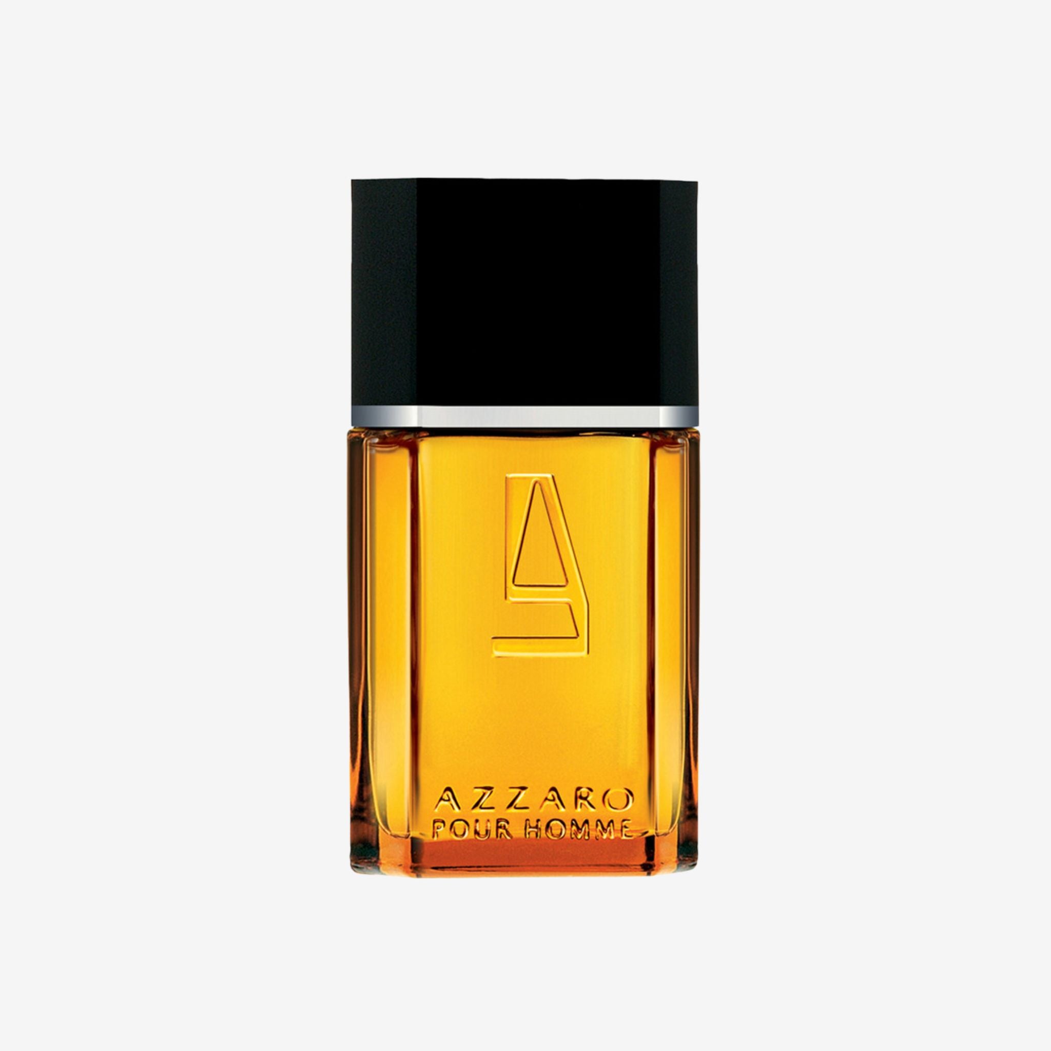 Azzaro pour Homme Eau de Toilette classic octagonal amber bottle. Aromatic fougère fragrance with star anise, lavender, and leather. Best long lasting original perfume for men price in Pakistan.