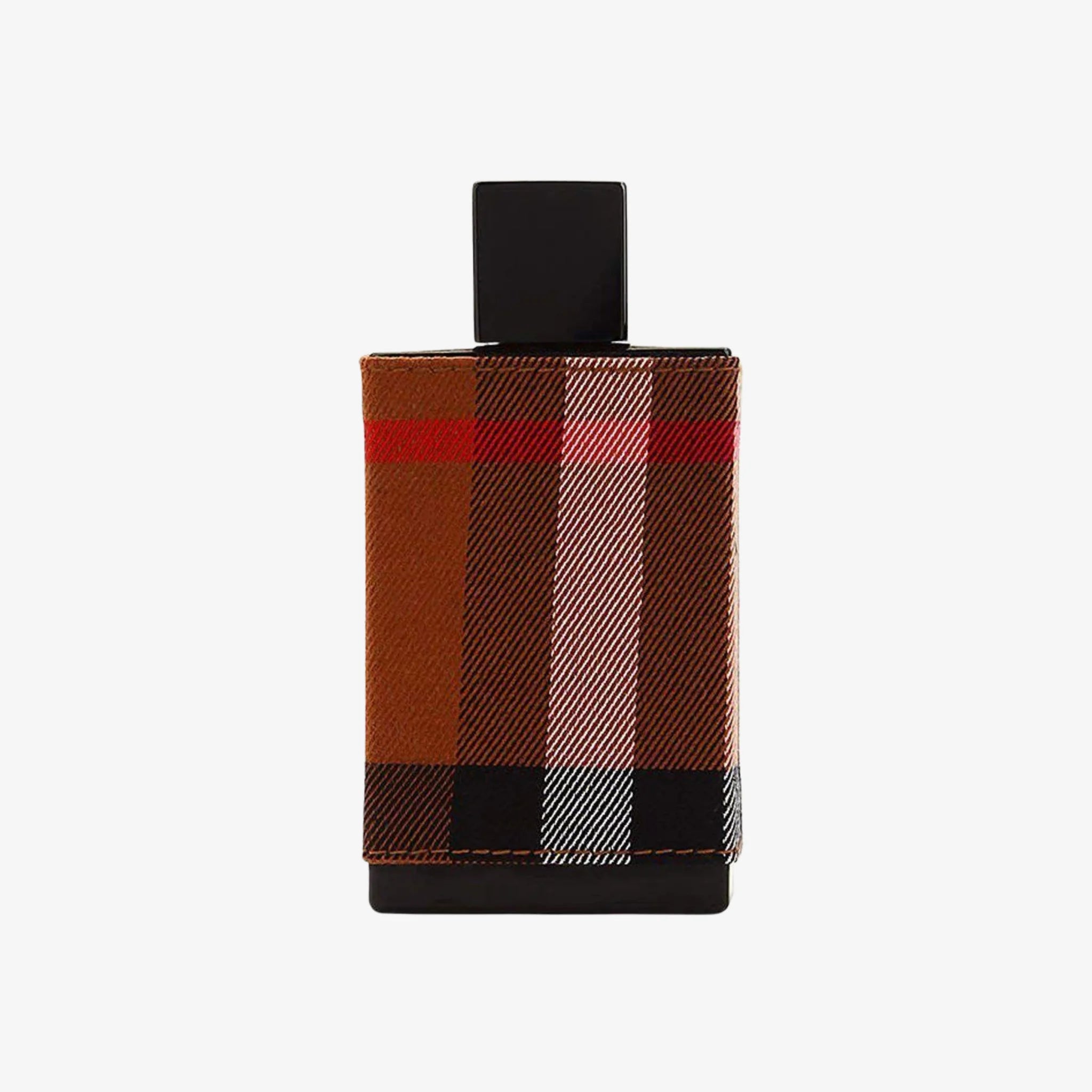 Burberry London men EDT Perfume bottle with checkered design on a white background