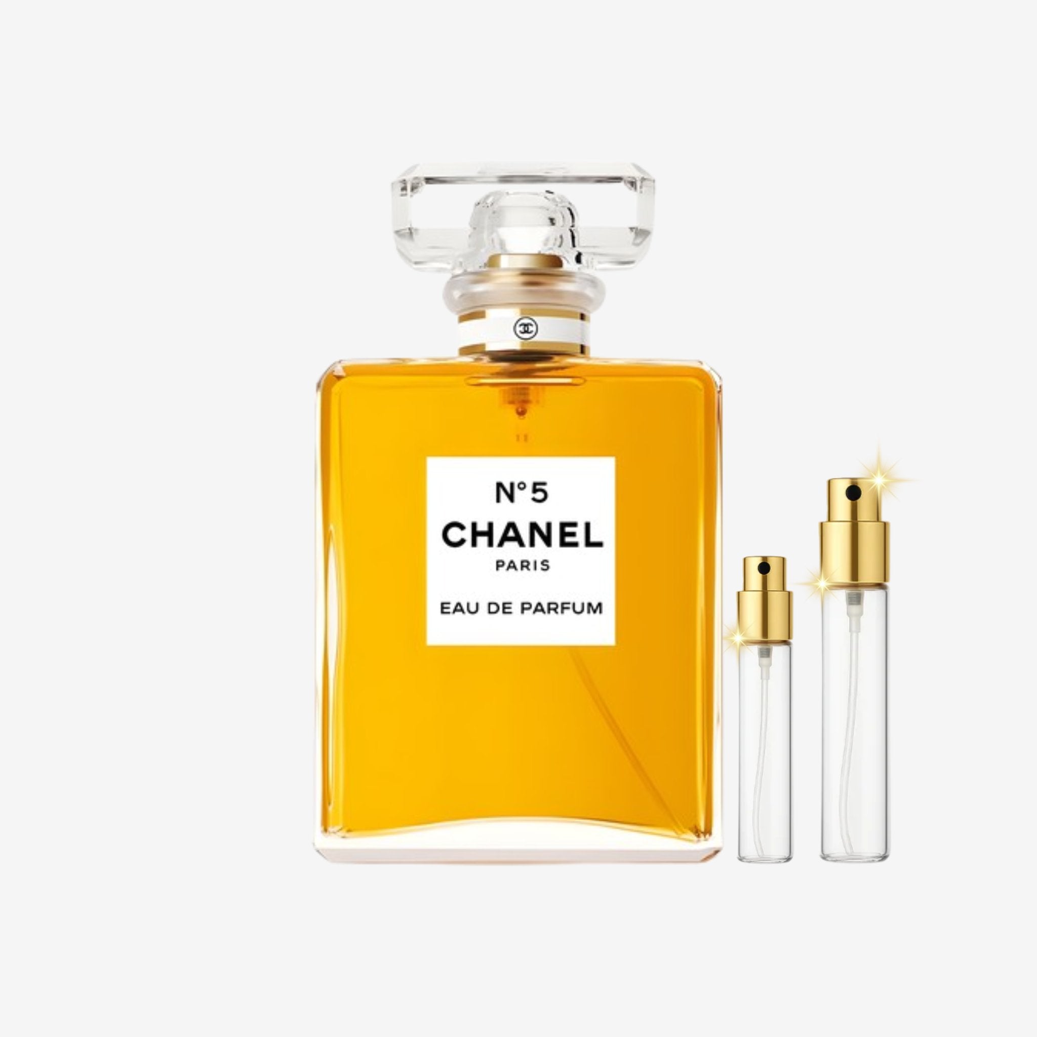 Chanel N°5 EDP decant bottles of original long lasting perfume for women, 5ml 10ml 20ml sizes in Pakistan