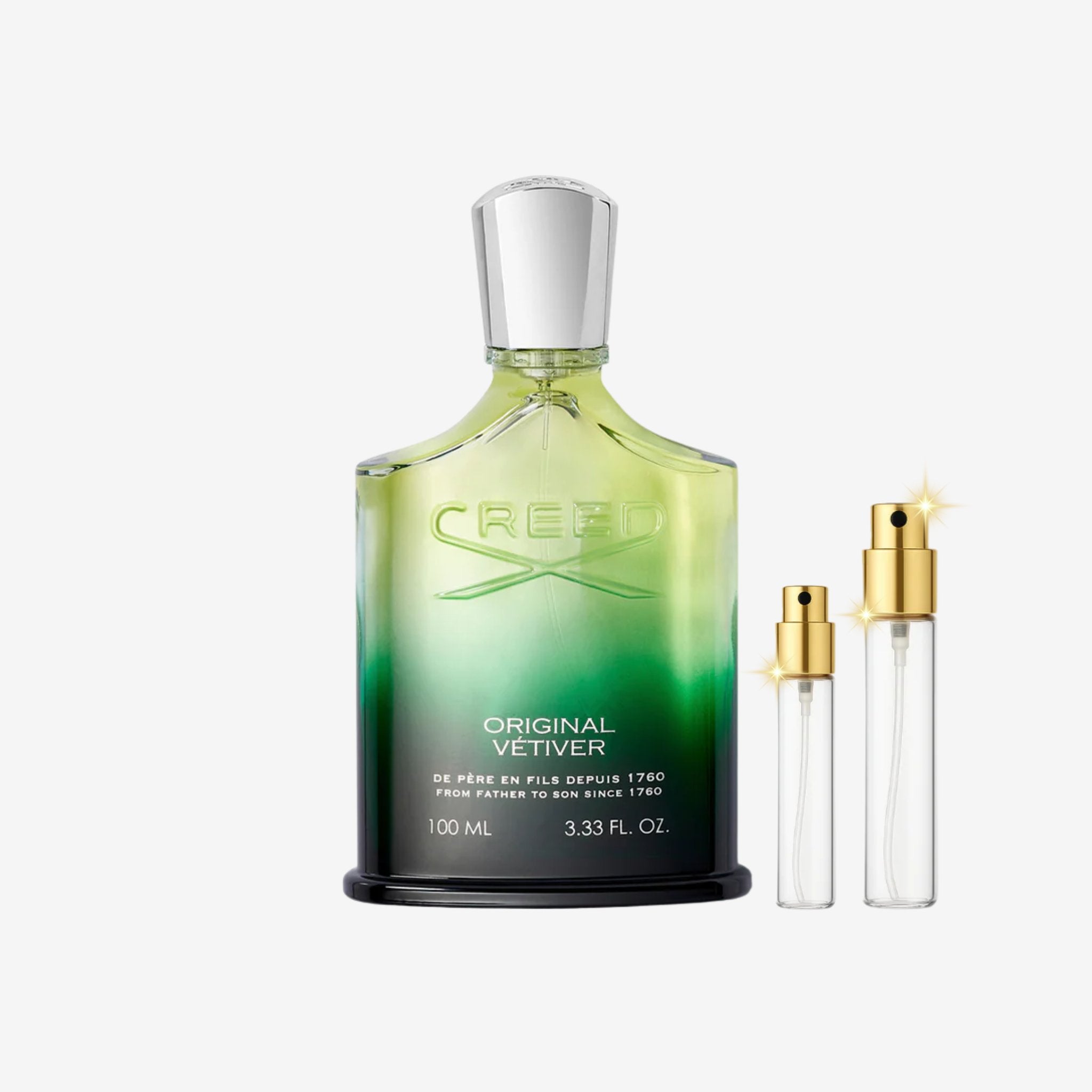 Creed Original Vetiver EDP decant bottles of original long lasting perfume for men, 5ml 10ml 20ml sizes in Pakistan