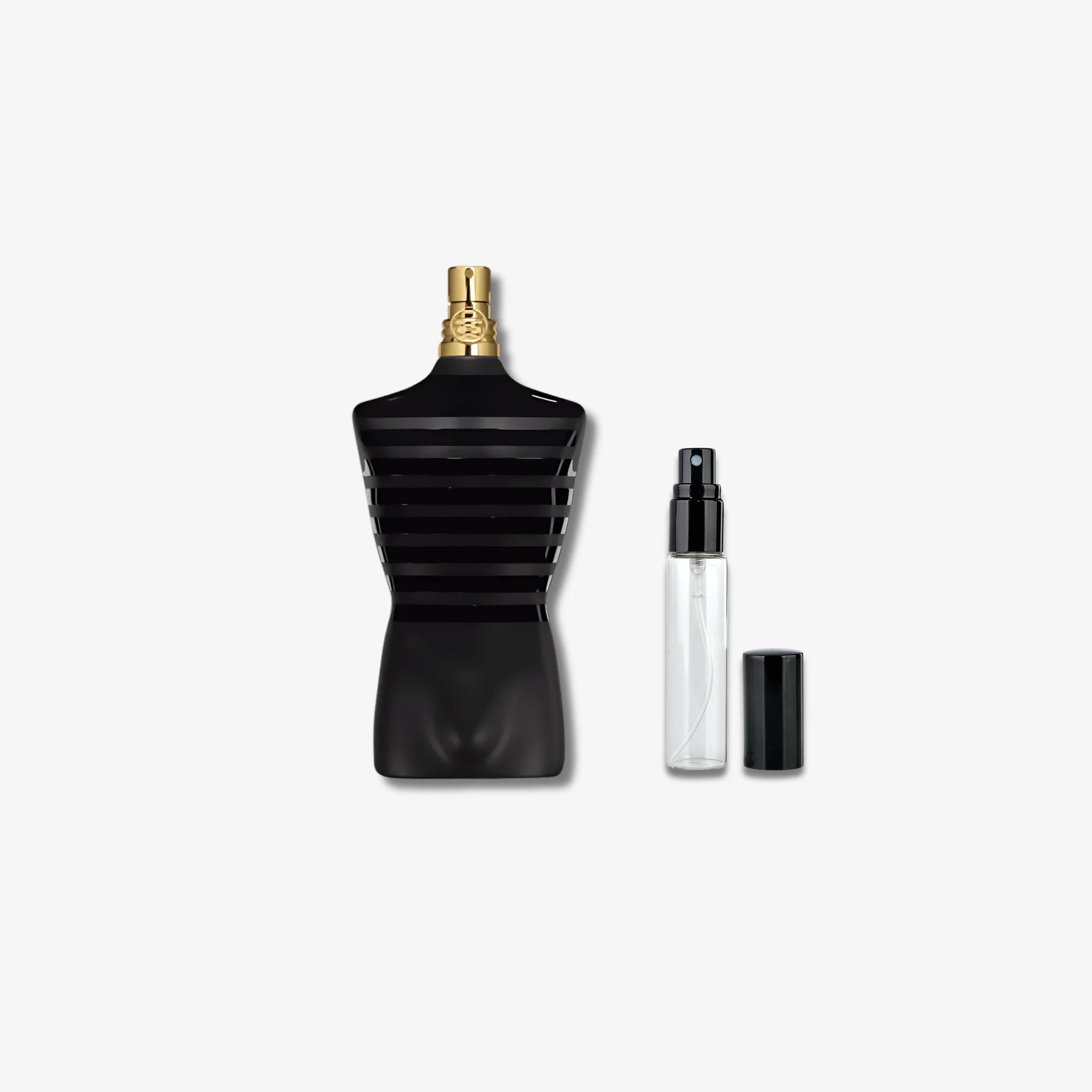 Jean Paul Gaultier Le Male Le Parfum decant – Available in 5ml, 10ml & 15ml. A bold and elegant men’s scent with cardamom, iris & vanilla. 100% original.

