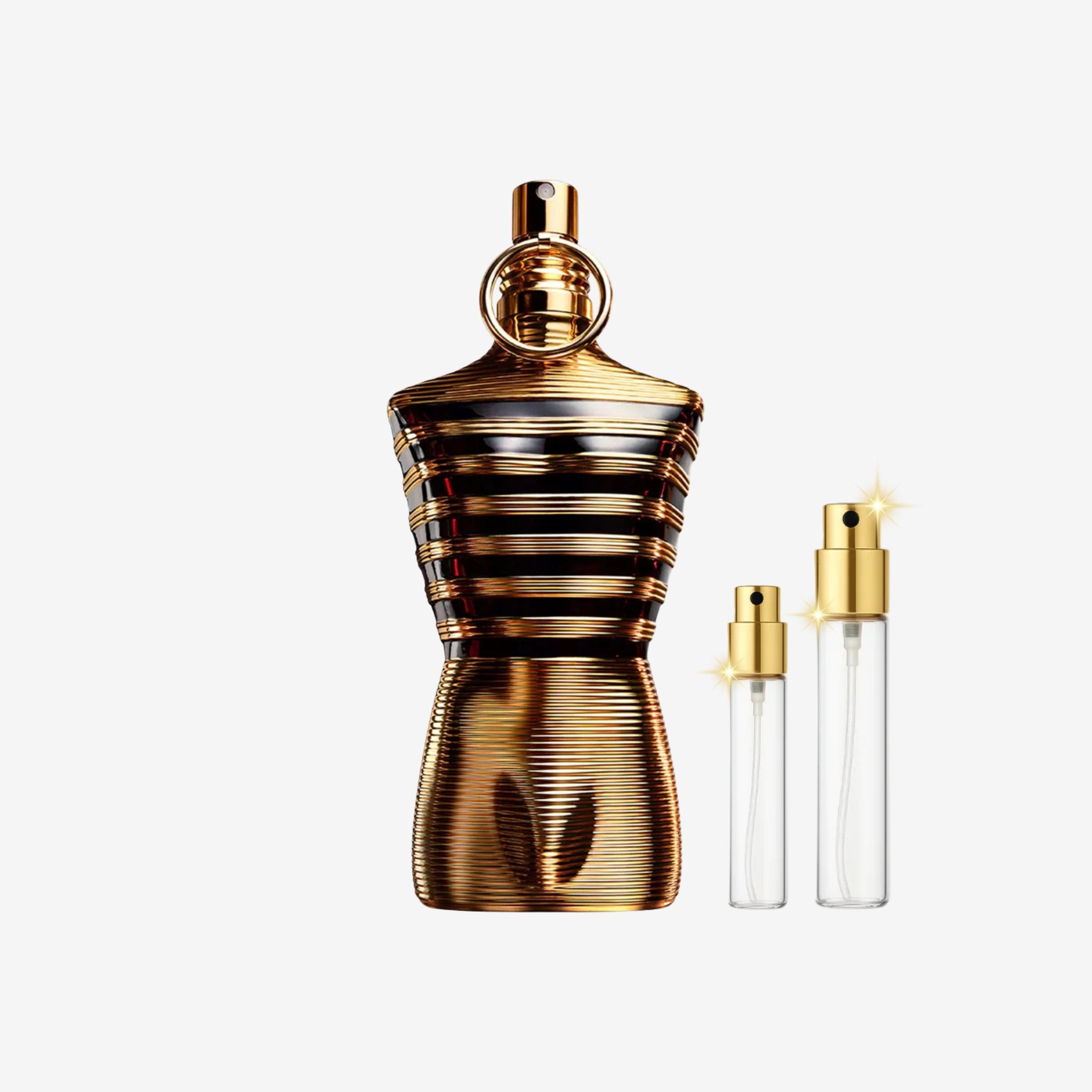 Jean Paul Gaultier Le Male Elixir Parfum decant bottles of original long lasting perfume for men, 5ml 10ml 20ml sizes in Pakistan