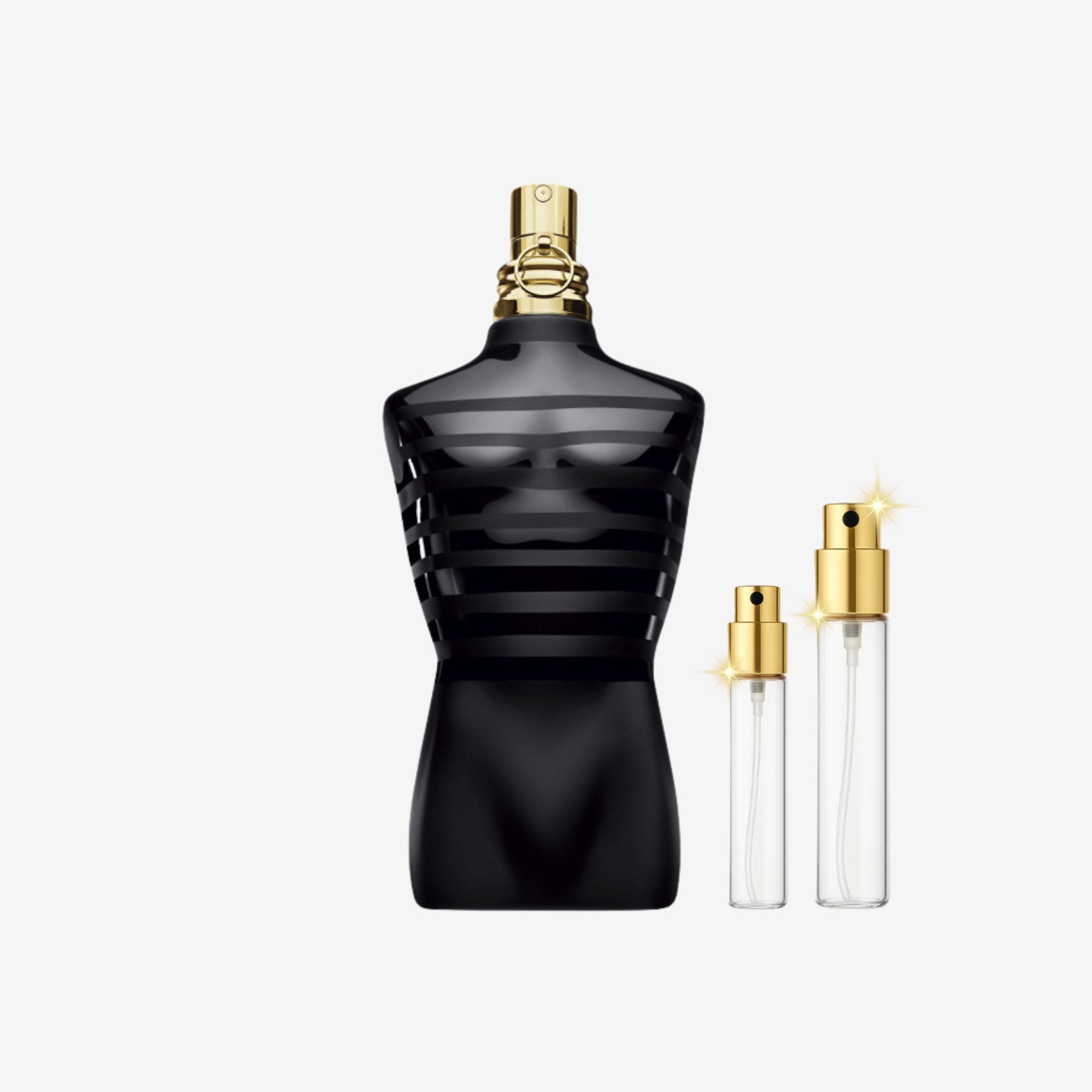 Jean Paul Gaultier Le Male Le Parfum EDP decant bottles of original long lasting perfume for men, 5ml 10ml 20ml sizes in Pakistan