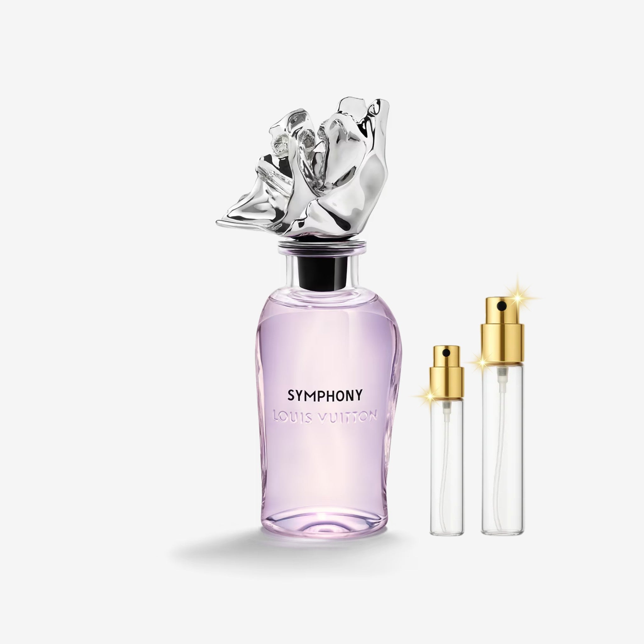 Louis Vuitton Symphony Extrait decant bottles of original long lasting unisex perfume, 5ml 10ml 20ml sizes in Pakistan