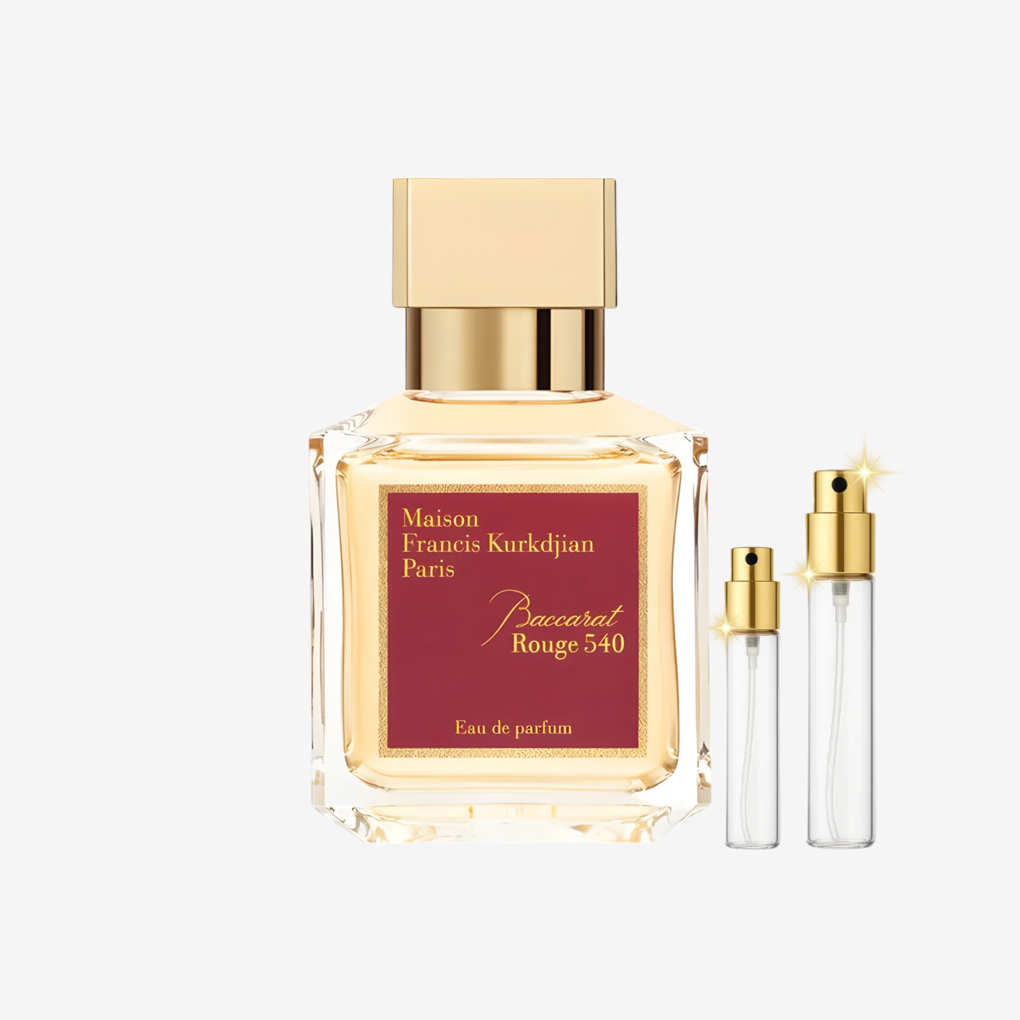 Maison Francis Kurkdjian Baccarat Rouge 540 EDP decant bottles of original long lasting unisex perfume, 5ml 10ml 20ml sizes in Pakistan