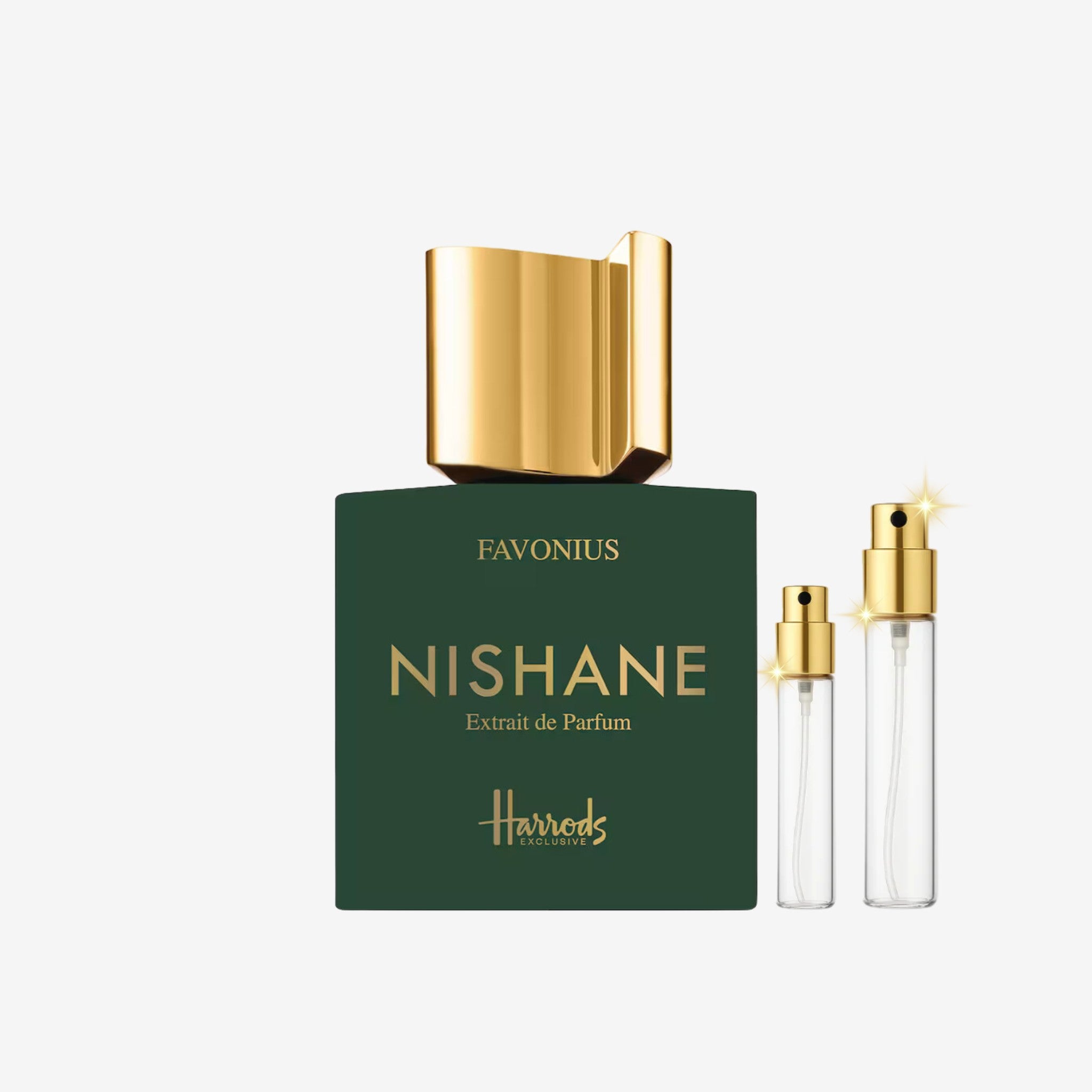 Nishane Favonius Extrait decant bottles of original long lasting perfume, 5ml 10ml 20ml sizes in Pakistan