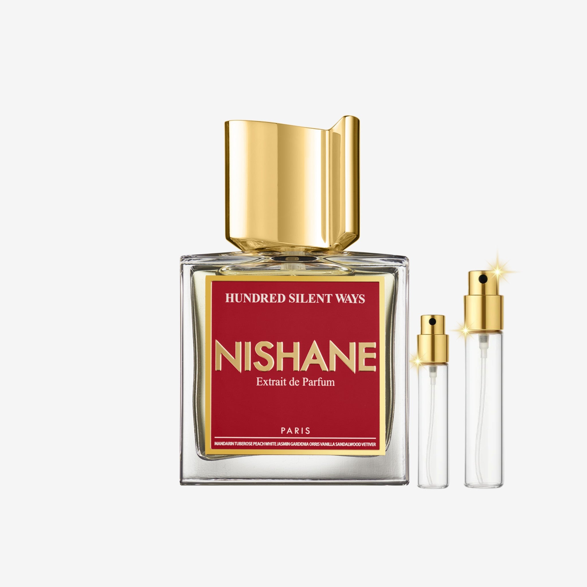 Nishane Hundred Silent Ways Extrait decant bottles of original long lasting unisex perfume, 5ml 10ml 20ml sizes in Pakistan