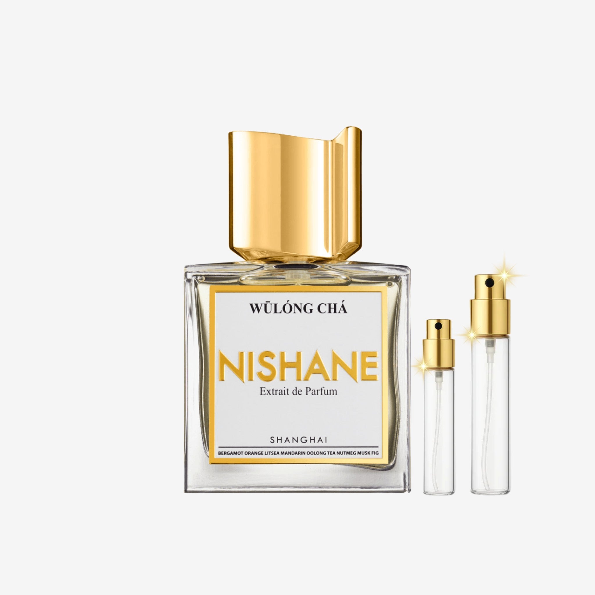 Nishane Wulong Cha Extrait decant bottles of original long lasting perfume, 5ml 10ml 20ml sizes in Pakistan