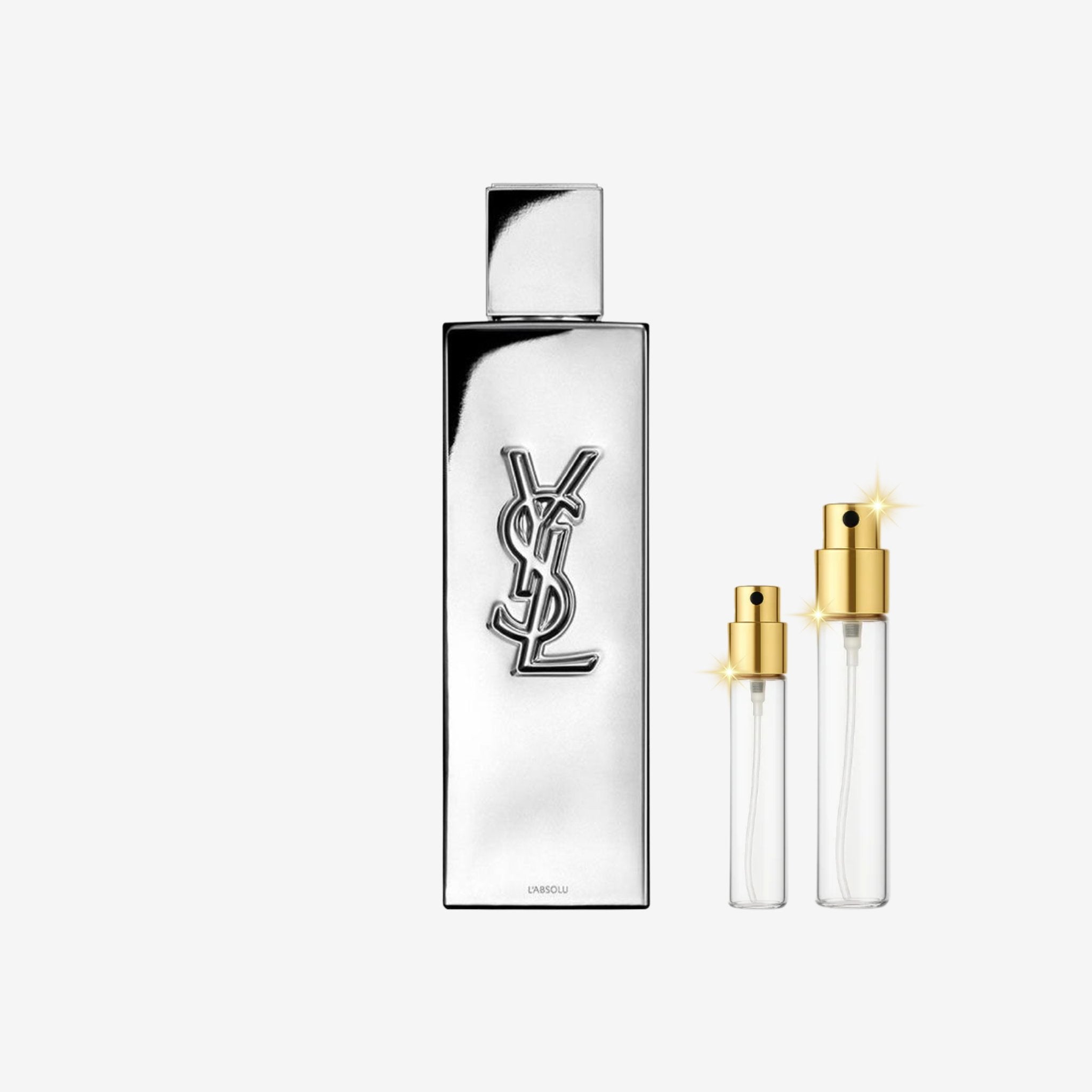 YSL Myslf L'Absolu Parfum decant bottles of original long lasting perfume for men, 5ml 10ml 20ml sizes in Pakistan