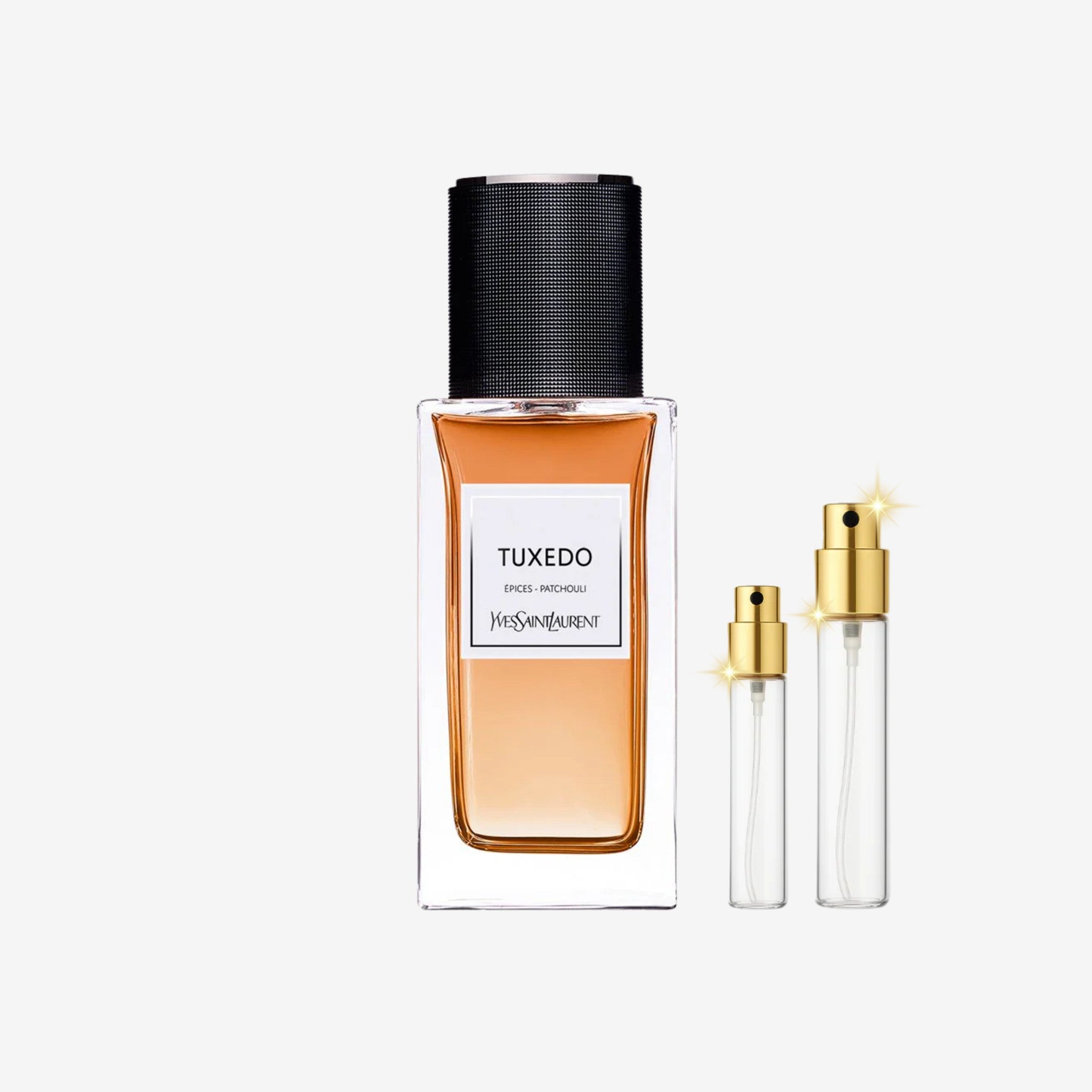YSL Tuxedo Epices Patchouli EDP decant bottles of original long lasting unisex perfume, 5ml 10ml 20ml sizes in Pakistan